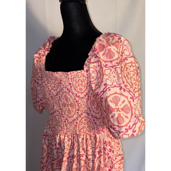 Crown & Ivy Women’s Puff Sleeve Short Dress Size Large - Picture 4 of 6